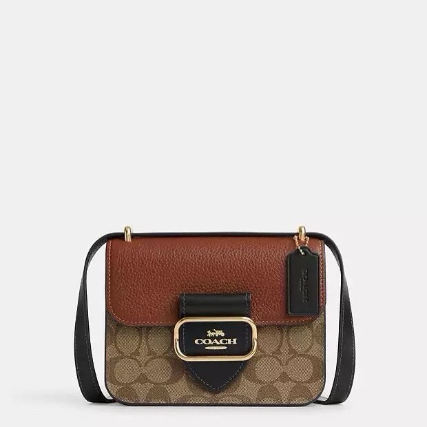 NWT Coach Crossbody Bag Morgan Square in Colorblock Signature
