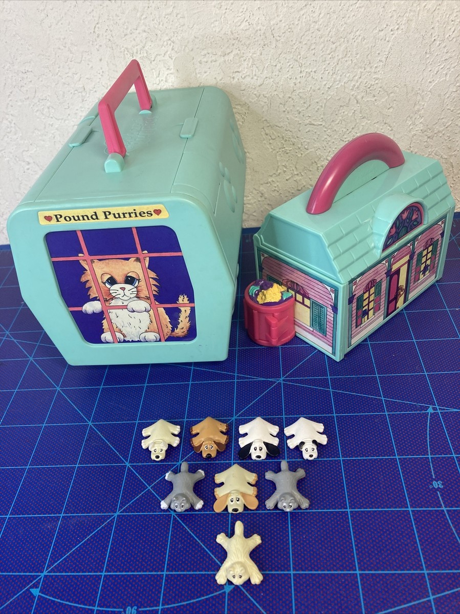 1995 Pound Puppies Purries Mini Folding Pet Paradise Alley Playset