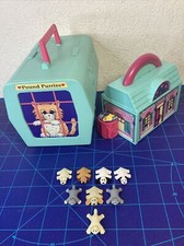 1995 Pound Puppies Purries Mini Folding Pet Paradise Alley Playset  Pets Galoob