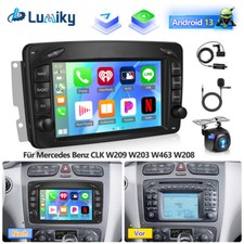 Kam 4+64G Autoradio F&uuml;r Mercedes Benz CLK W209 W203 W463 W208 WIFI Android +DAB