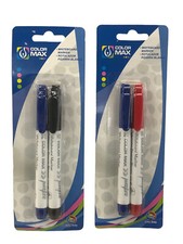 4 PENNARELLI PER LAVAGNA BIANCA WHITEBOARD PER SCRITTURA DISEGNO UFFICIO SCUOLA