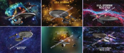Set of SIX Star Trek: Original Series USS Enterprise NCC-1701 POSTERS 11''x17''!