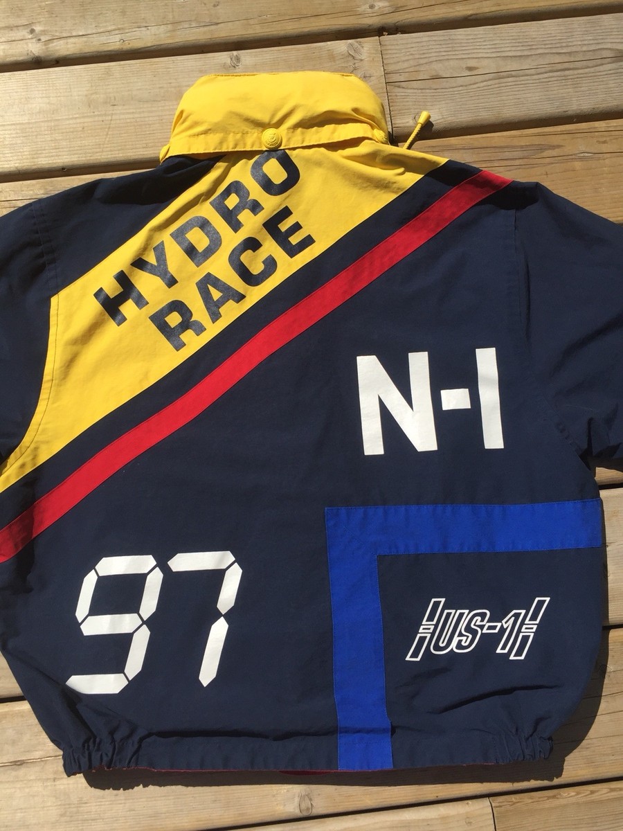 Rare Vintage 90's Nautica Hydro Race Reversible Jacket Size M | eBay