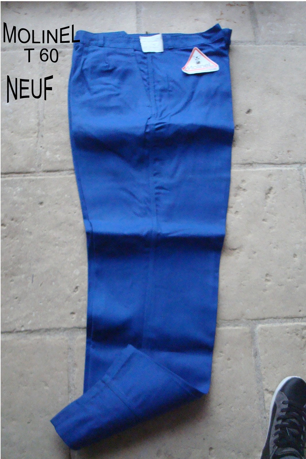 Pantalon de travail mécanique bleu T60 pour vos sessions atelier et jardin