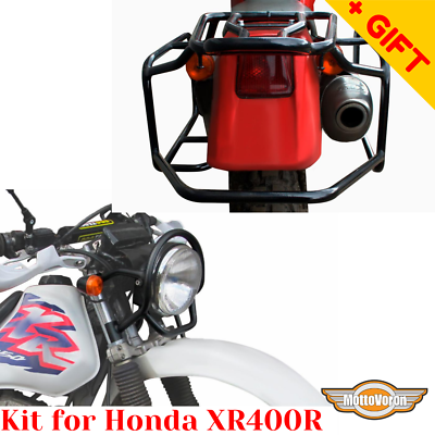For Honda XR 400 Rack luggage system Kit XR400R Headlight