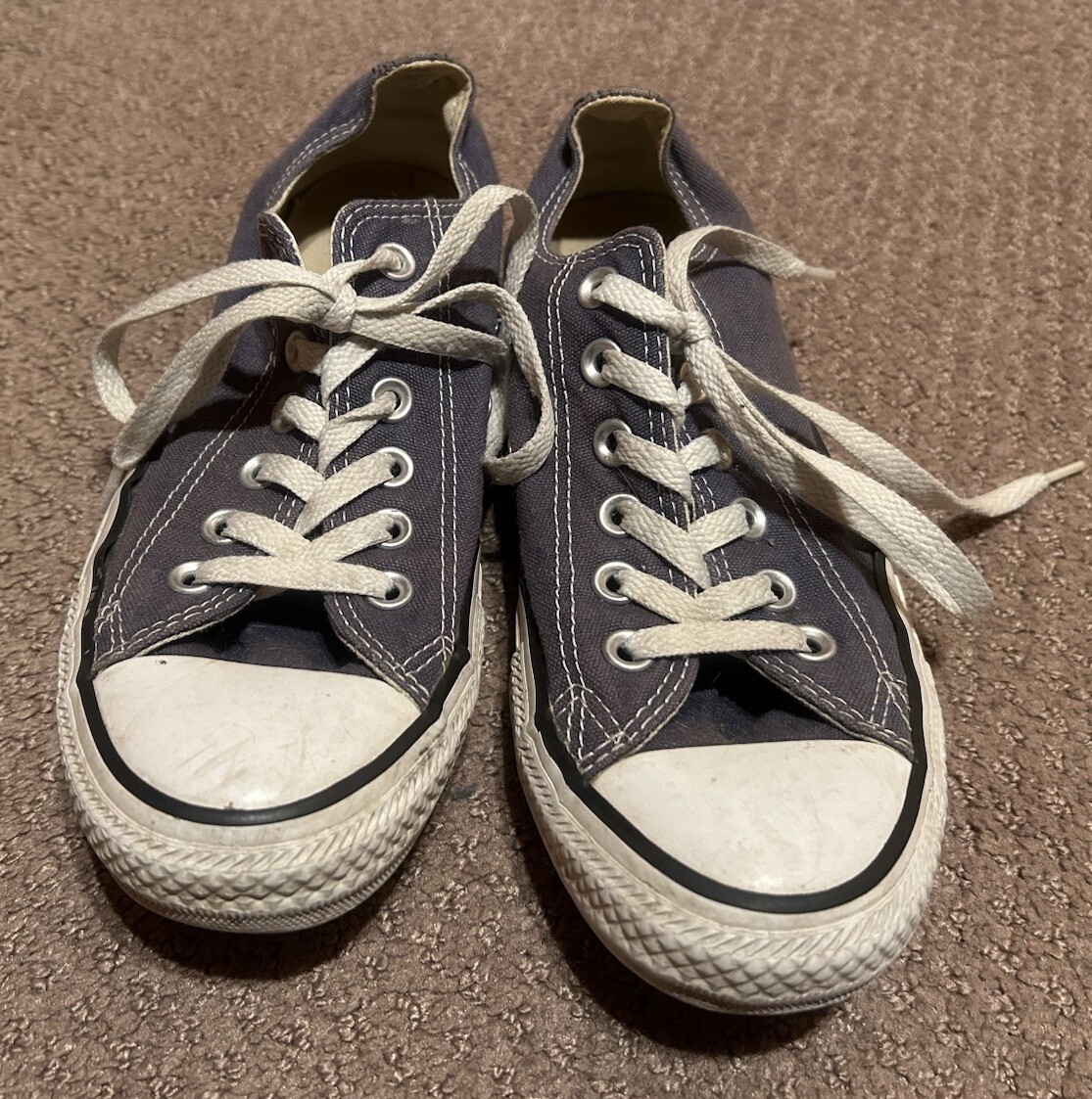 Converse Chuck Taylor's 7.5 Blue Low Tops | eBay