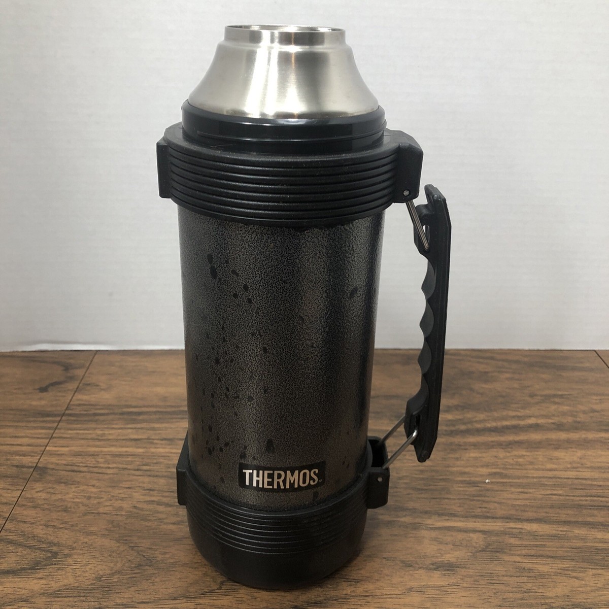 入手困難★極上Vintage【THERMOS】お宝サーモス★Workmans Lunch Kit+Vacuum Bottleセット★稀少Made in U.S.A.♪ Vintage THERMOS THERMAX Stainless Insulated Bottle (1.1 Q/1L