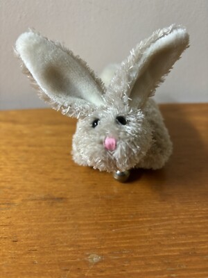 JELLYCAT PET BOBTAIL RABBIT BUNNY Rare Retired Moving Vibrating Soft Plush  UK