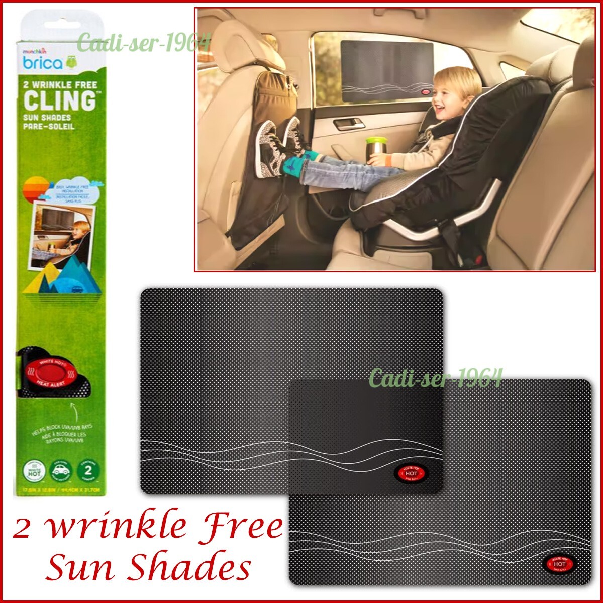 Sun Safety Brica Cling Shade Munchkin Brica Wrinkle Free Cling Sun