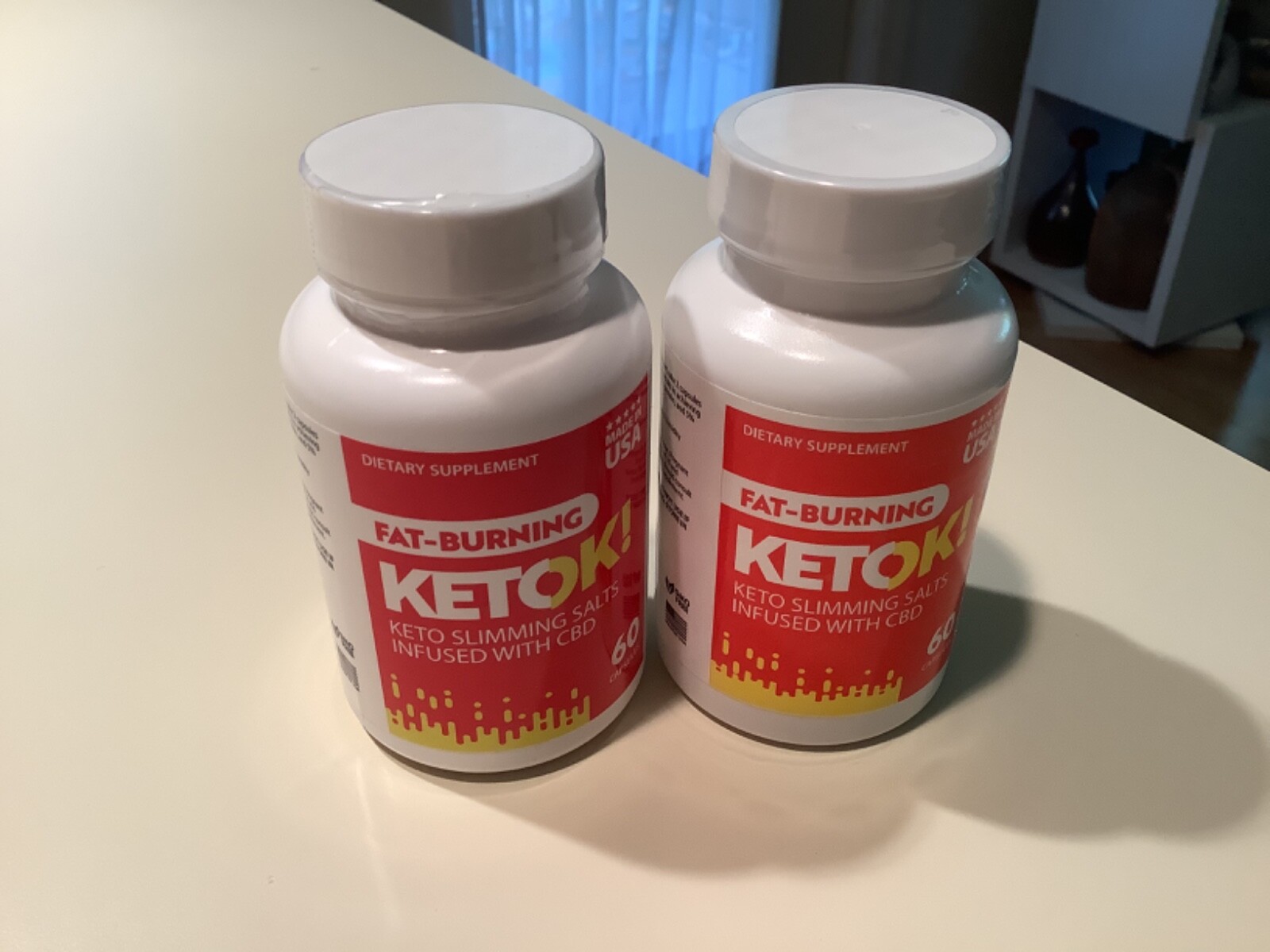 Keto Weight Loss Pills Salts Fat Burning KetoK Slim Supplement 60