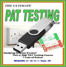 Pat Test Testing Stick C & G Electrical Training Course + Videos Regs USB STICK