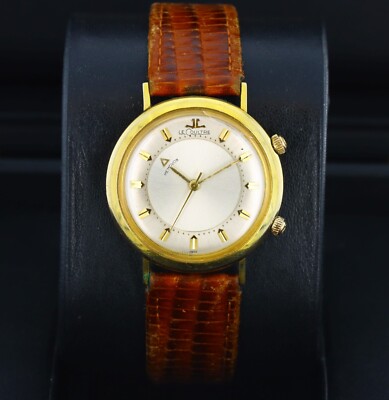 LeCoultre Memovox Alarm 3041 Vintage Circa 1950's, Silver Dial - Yellow Gold