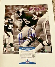 ALAN PAGE SIGNED MINNESOTA VIKING 8X10 PHOTO BECKETT CERTIFIED BAS #2