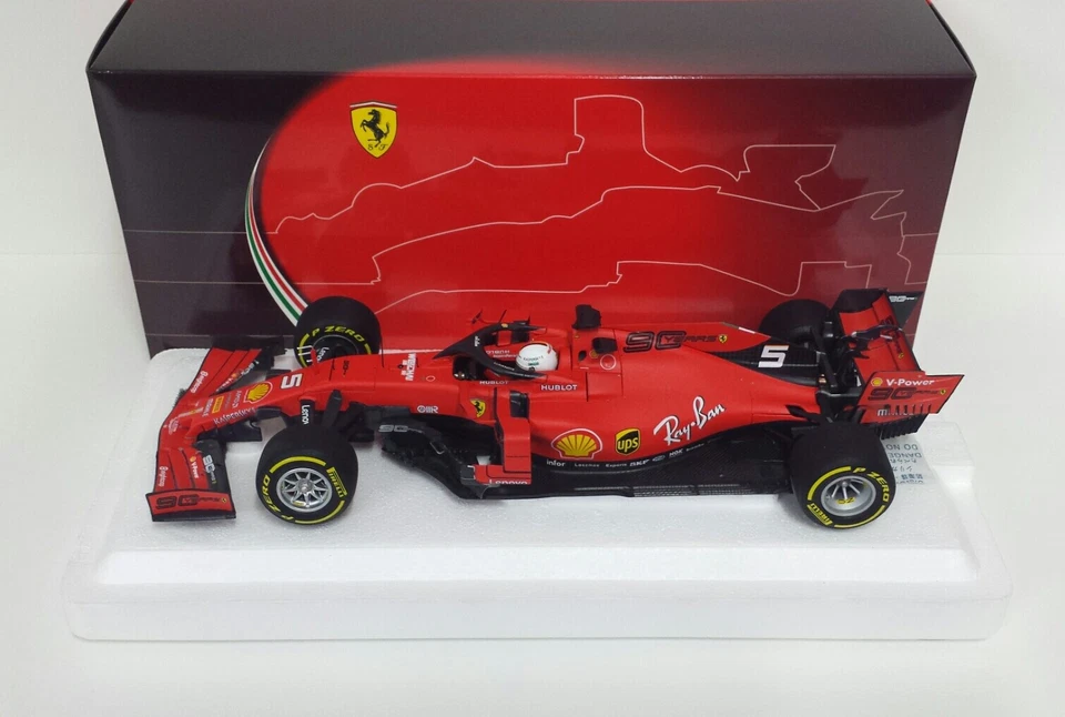 BBR 1/18 MODELLINO AUTO F1 FERRARI SF90 VETTEL 2019 DIECAST MODELLISMO STATICO - Immagine 2 di 4