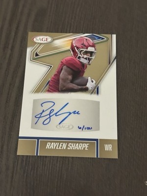 2026 SAGE Low Series Autographs Gold /100 #A-RS RAYLEN SHARPE Signed Auto