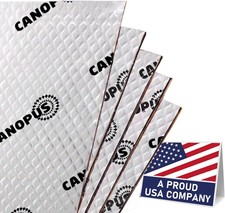 CANOPUS Sound Deadening Mat for Cars, 50 mil 36 sqft, Pack of 18 Silver
