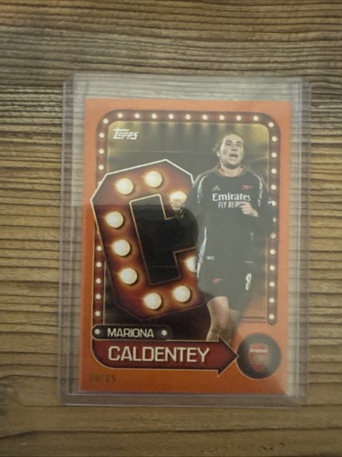 Topps Arsenal Collector Tin 2026 Name in Light Mariona Caldentey /25