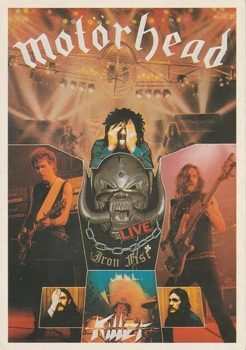 MOTORHEAD Live Iron Fist French Original Postcard 1983