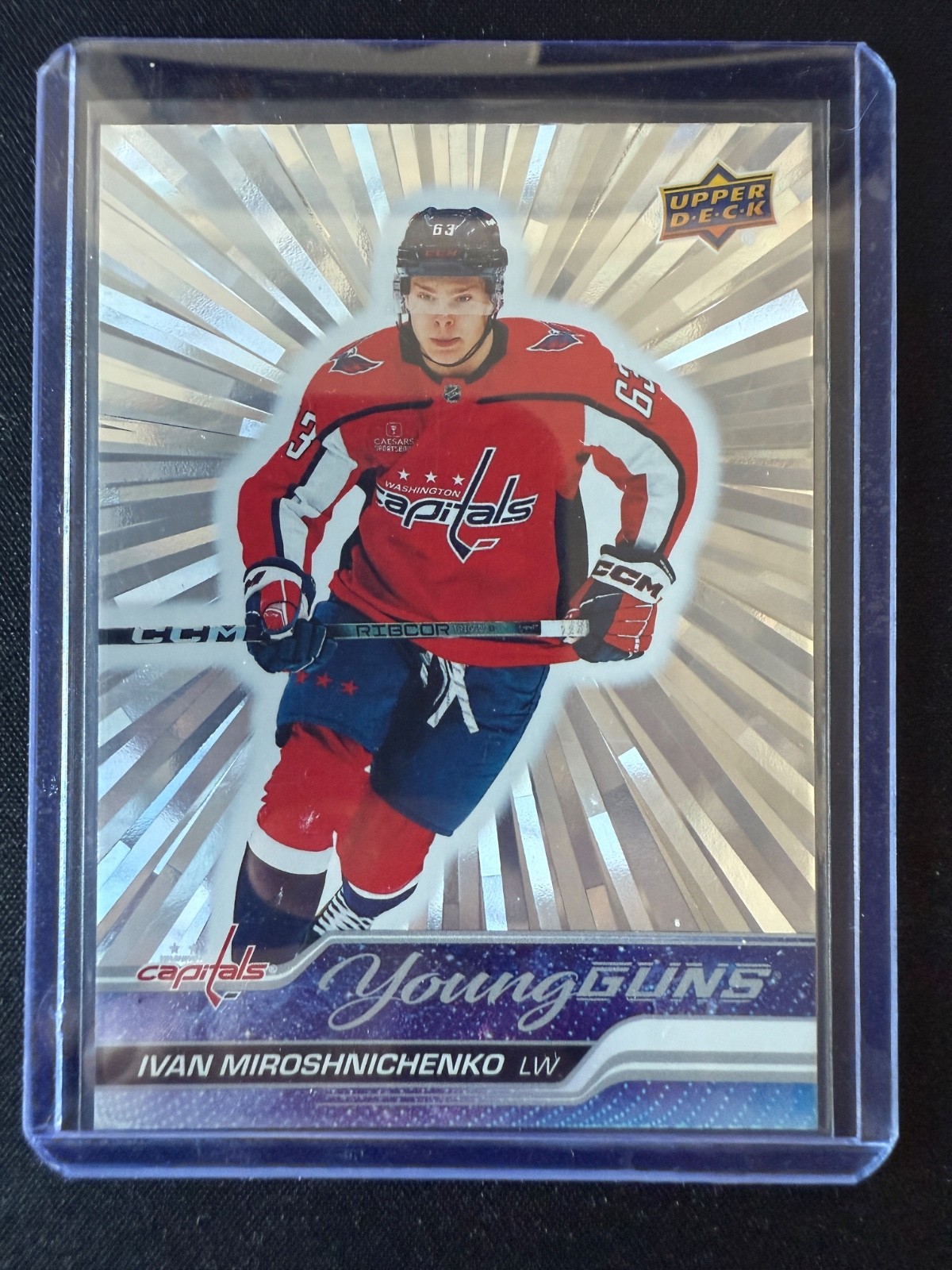 2023 2023-24 Upper Deck Outburst Silver Young Guns RC #717 Ivan Miroshnichenko
