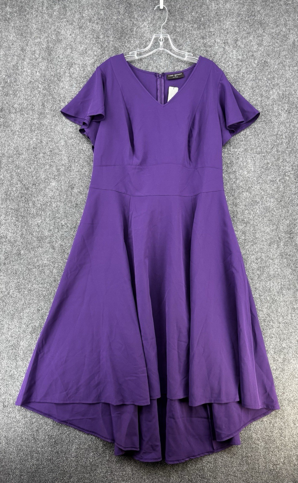 Lane Bryant Lena Short Sleeve High Low Purple Dress Women’s Plus 20 NWT
