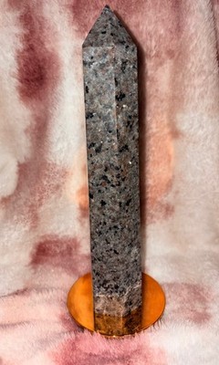 Natural Yooperlite Polished Tower Point 10'' Tall 2.2 lb Glow with UV Light