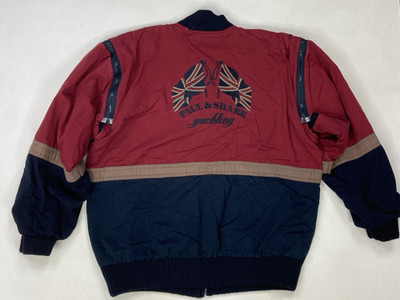 Paul & Shark Reversible Transformer Jacket Men Medium Blue Red Heavyweight