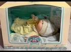 Vintage Cabbage Patch Kids Babies Doll 1986 Coleco Original Box Yellow Outfit