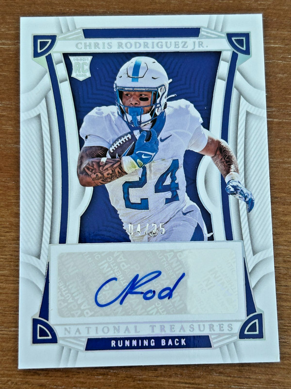 2023 Panini National Treasures Collegiate - Chris Rodriguez Jr. RC Auto #04/25