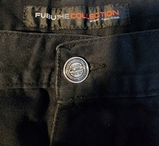 Vintage Y2K FUBU The Collection Blk Jean Baggy Carpenter/Cargo Jeans 90s Hip Hop