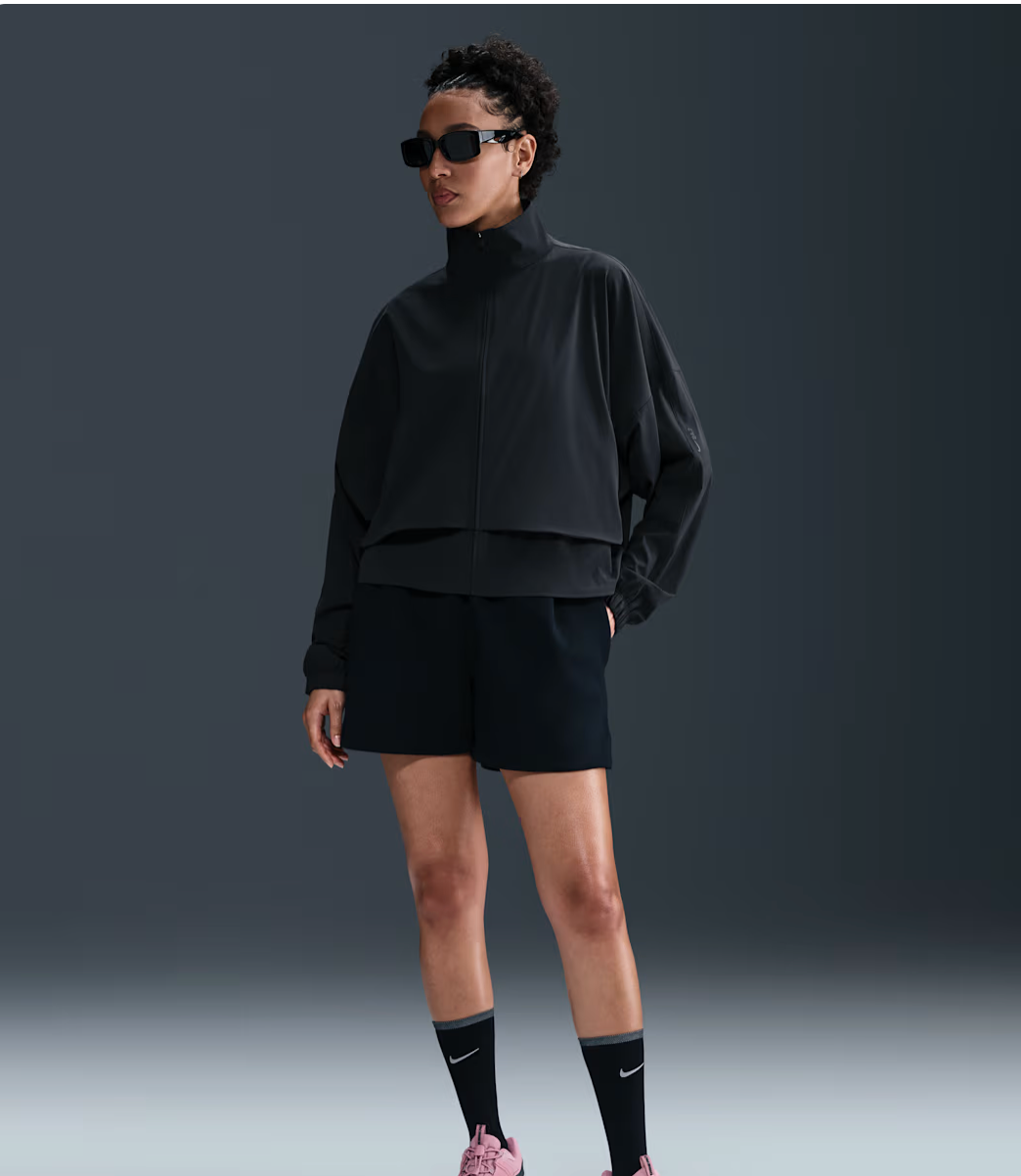 Nike 24.7 PerfectStretch Dri-FIT Full-Zip Jacket Women M NWT Black HJ0963-010