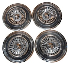 4 Vintage 14 Chrysler Dodge Mopar Hubcaps Wheel Covers Oem Classic Chrome