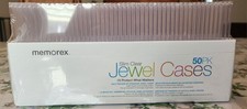 High Quality Memorex Slim Clear Jewel Cases 50 Pack New Sealed