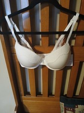 AUDEN SMOOTH LIGHT LIFT COMFORT WIRE DEMI COVERAGE BRA- WHITE SIZE 32DD