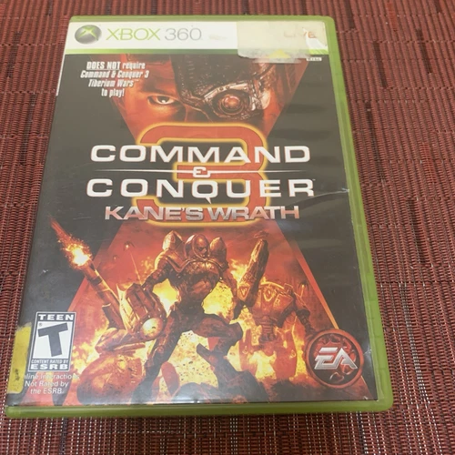 Command & Conquer 3: Kane's Wrath  (Xbox 360, 2008) CIB Complete