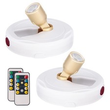 HAMVIDNE LED Spotlight Battery Powered Picture Uplighting Indoor Puck Light - 2