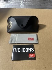 Ray Ban Universal Black Large Soft Case for Sunglasses Eyeglasses with Cloth