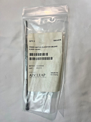 Aesculap MA141R Freer Septum Double-Ended Elevator 6.5mm X 7-1/2'' Length