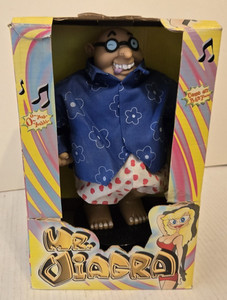 Vintage Dirty Bertie 10” Animatronic Figure in box  Tested Works & Batteries