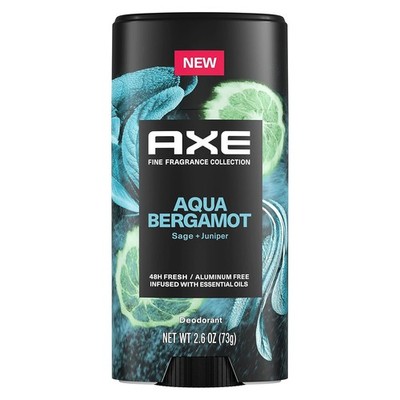 AXE Fine Fragrance Collection Deodorant Stick 48H Odor Protection Aqua Bergamot