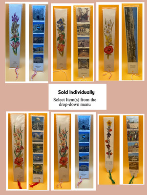 Bookmark Jerusalem Flowers of the Holy Land *CHOOSE Bookmark from Drop-Down Menu