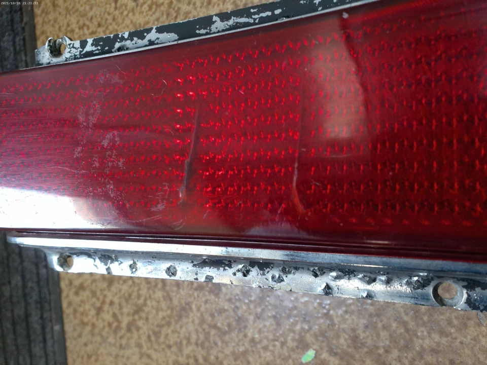 Par de lentes Mercury Grand Marquis 1971-1972 lentes de luz trasera originales OEM usadas Foto 4 de 4