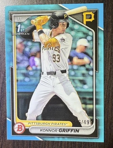 2024 Bowman Draft - Konnor Griffin #BD-22 Sky Blue /499 (RC)
