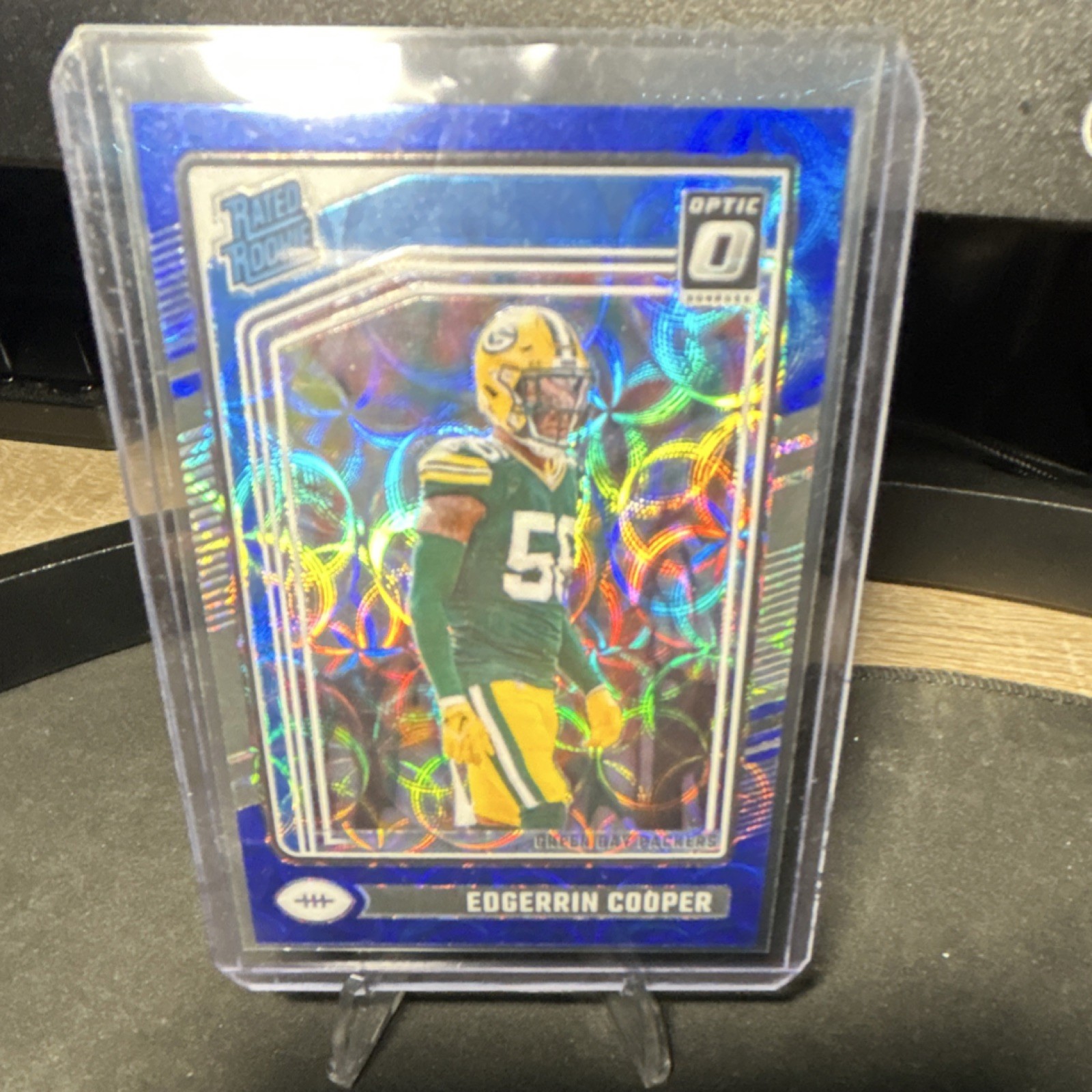 2024 Panini Donruss Optic Blue Scope Prizm Edgerrin Cooper #231
