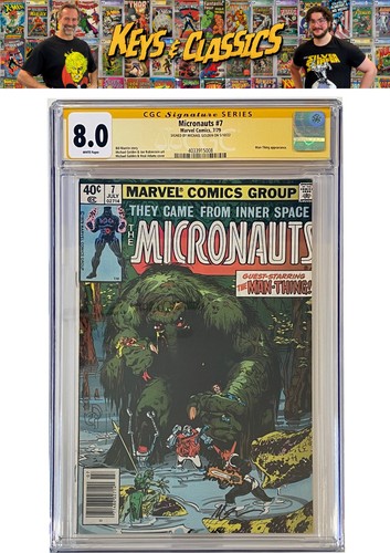 Micronauts #7 CGC 8.0 - signed by Michael Golden - Newsstand