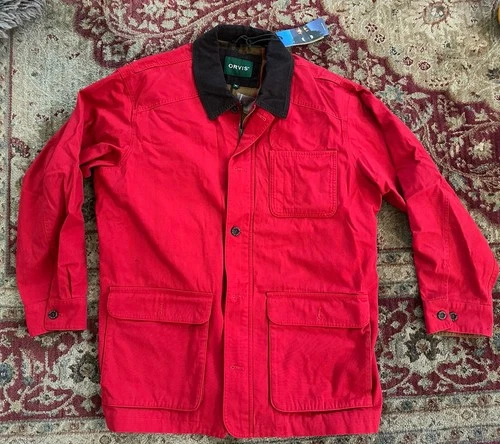 Men’s Red Orvis Chore Barn Coat In Size XL NWT