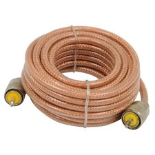 18 Ft RP8X18CL CB Antenna Mini8 Coax Cable PL259 Connector Clear High