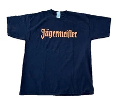 Vintage Jagermeister Bomb Liquor Graphic Tee Sz. XL Black Gilden Tag