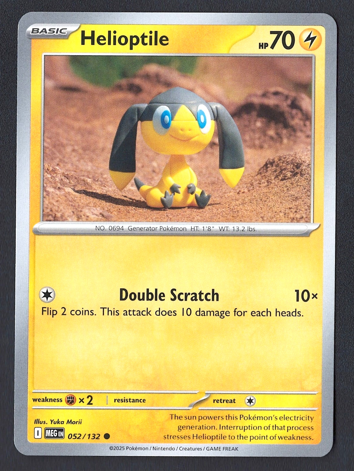 Helioptile 52/132 | Mega Evolution | Regular | Yuka Morii | Pokemon (LP/NM)