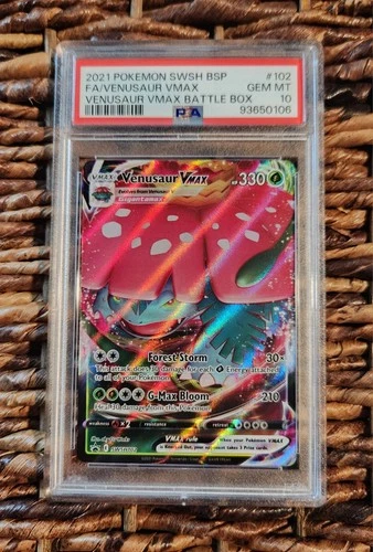PSA 10 Venusaur VMAX SWSH102 Pokémon Full Art Black Star Promo