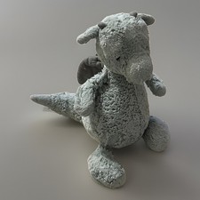 JELLYCAT London BASHFUL DRAGON Plush Sage Green Stuffed Animal Toy - 12"